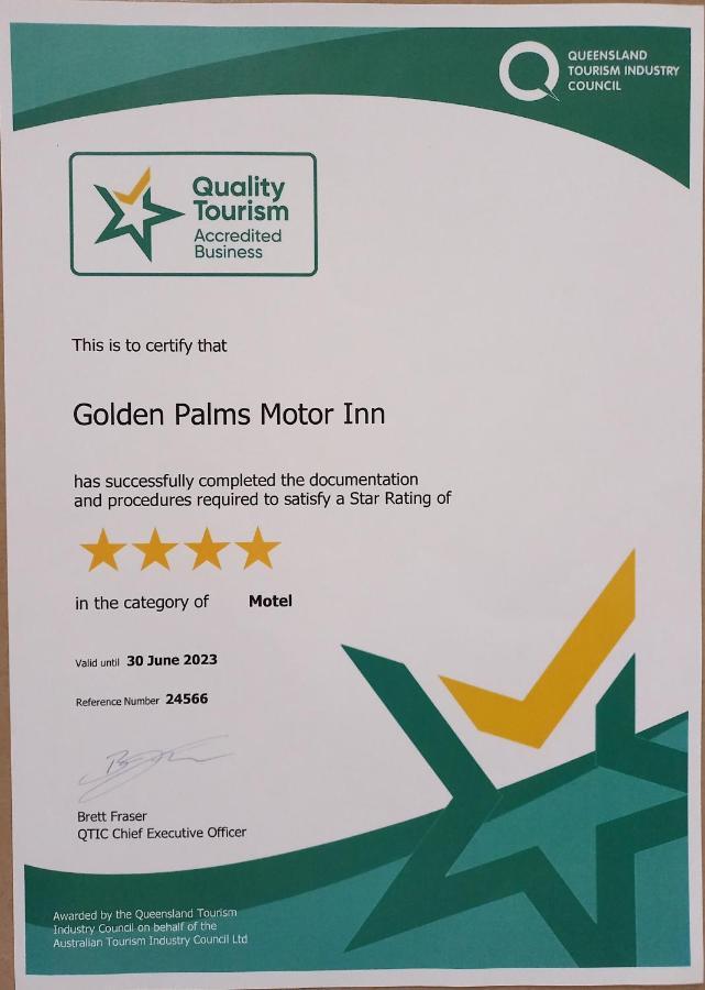Golden Palms Motor Inn Bundaberg Zewnętrze zdjęcie